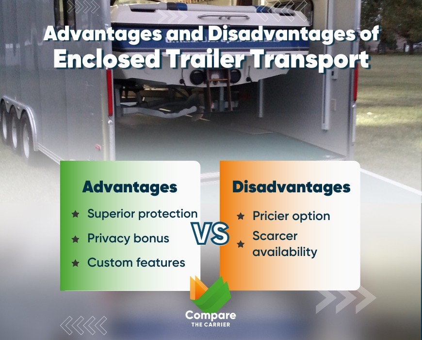 pros and cons of Enclosed shipping
