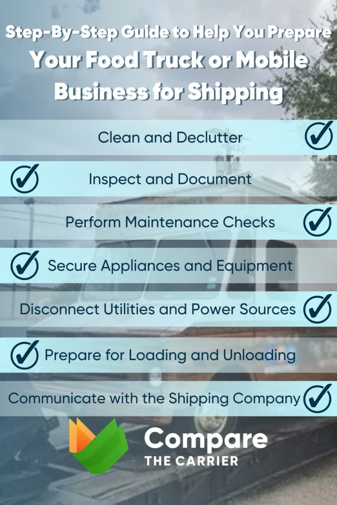 Preparing your food truck or mobile business for shipping