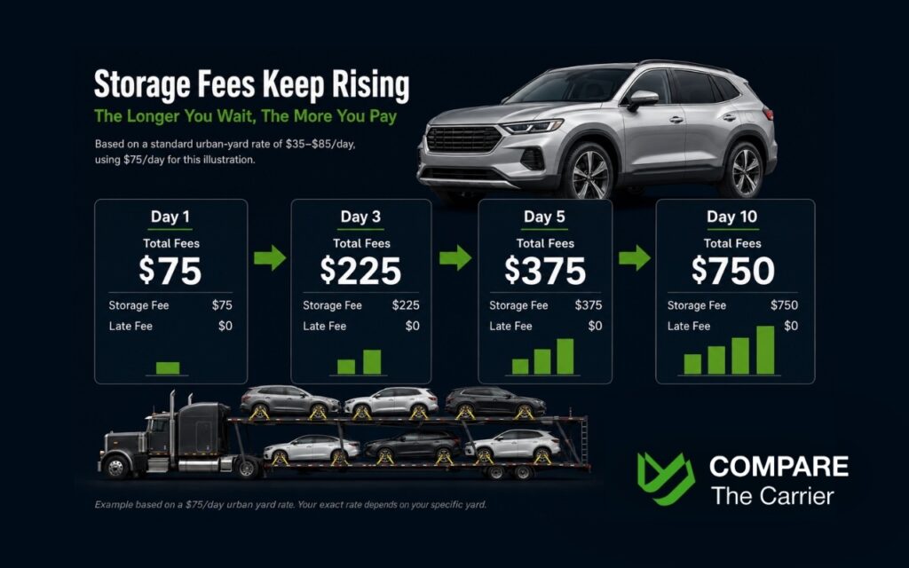 CTC B2C - Blog Article Illustrations - 279 Daily Copart storage fees accumulation example