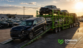 Exclusively modern American-style vehicles (Full-size SUVs, pickup trucks, muscle cars, electric sedans).