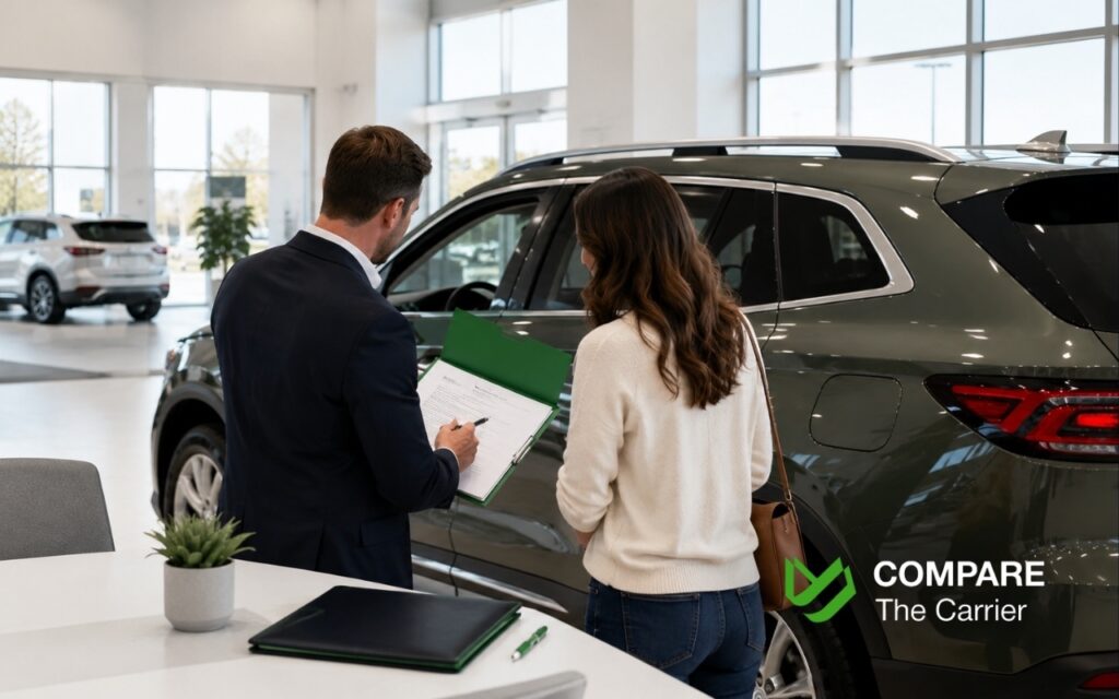 Customer purchasing a new vehicle through a Costco-affiliated dealership.