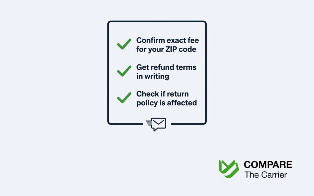 Carvana delivery fee terms checklist — what to confirm before booking