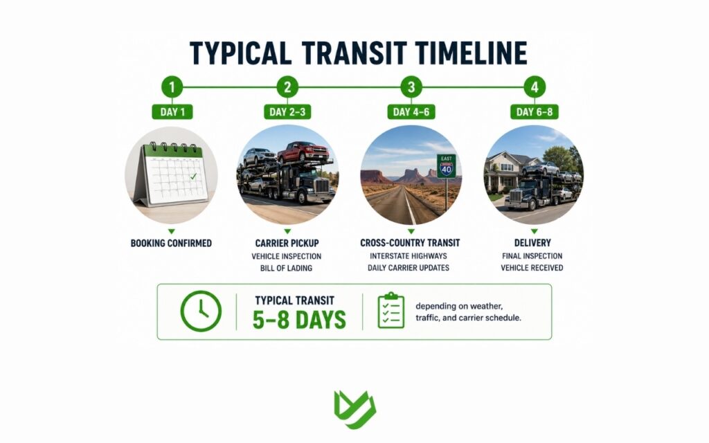 CTC B2C - Blog Article Illustrations - 347 Typical delivery timeline for shipping a vehicle from California to Georgia