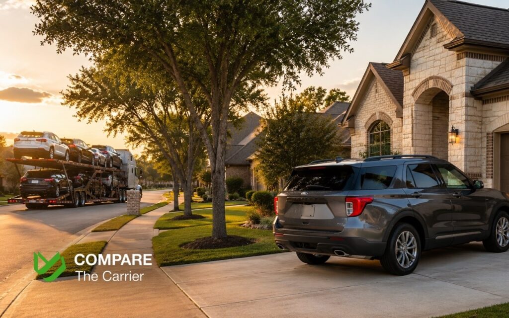 CTC B2C - Blog Article Illustrations - 360 Vehicle successfully delivered to a Texas home after transport from Florida.