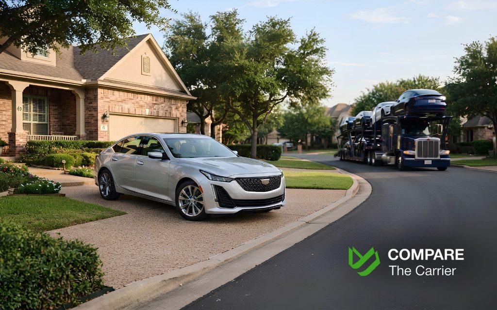 CTC B2C - Blog Article Illustrations - 408 A newly purchased vehicle successfully delivered to a suburban home through the Costco car buying service.