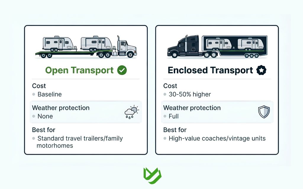 CTC B2C - Blog Article Illustrations - 412 RV Shipping Florida to California Full Cost Guide for 2026 4 RV Shipping Florida to California: Full Cost Guide for 2026 3